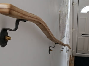 Laminated Sycamore and Oak Banister